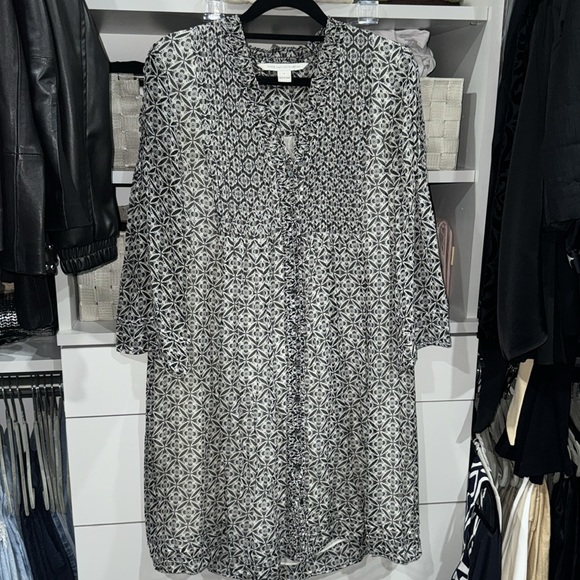 Diane von Furstenberg Black/White "Layla" Dress - Picture 6 of 8